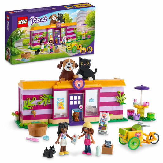 LEGO Friends Tieradoptionscafé, 292-tlg., Bauset, Konstruktionsset, Bausteine, Spielzeug, ab 6 Jahre, 41699