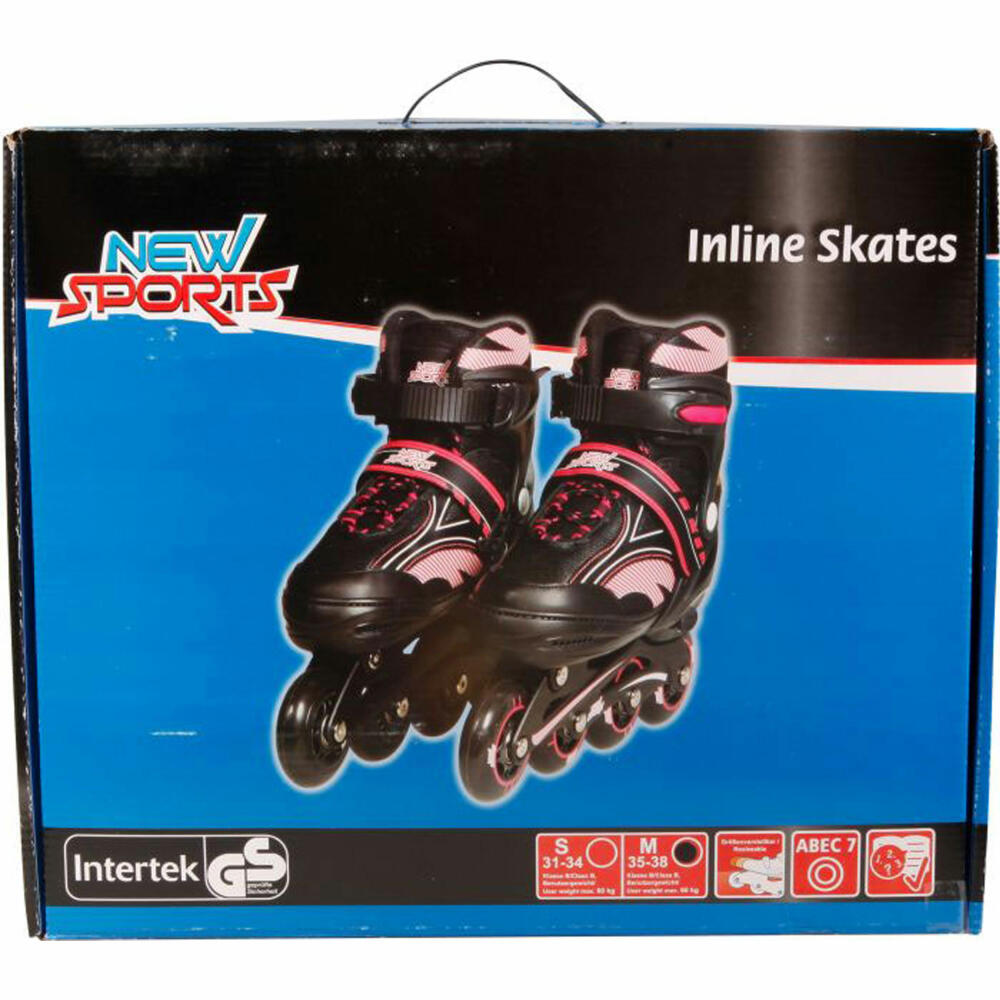 New Sports Inliner Pink, ABEC 7, Size 31 - 34