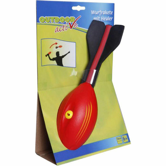 Outdoor Active throwing rocket with howler, throwing game, garden toy, children's toy, from 6 years, 74612130