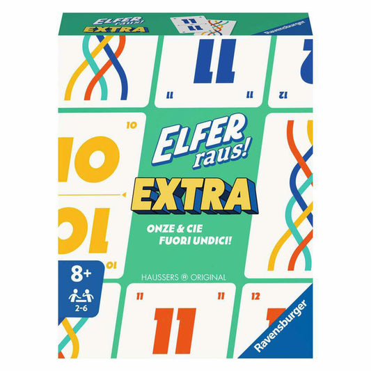 Ravensburger Elfer raus! Extra, card game, board game, family game, card game, 20946