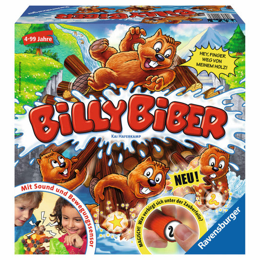 Ravensburger Billy Biber, skill game, action game, concentration game, children's game, children's game, concentration, skill, 22246 9