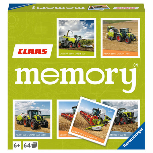Ravensburger memory CLAAS, memory game, children's game, children's game, from 6 years, 20882