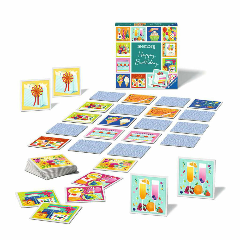 Ravensburger memory moments Happy Birthday, memory game, search game, family game, 22399