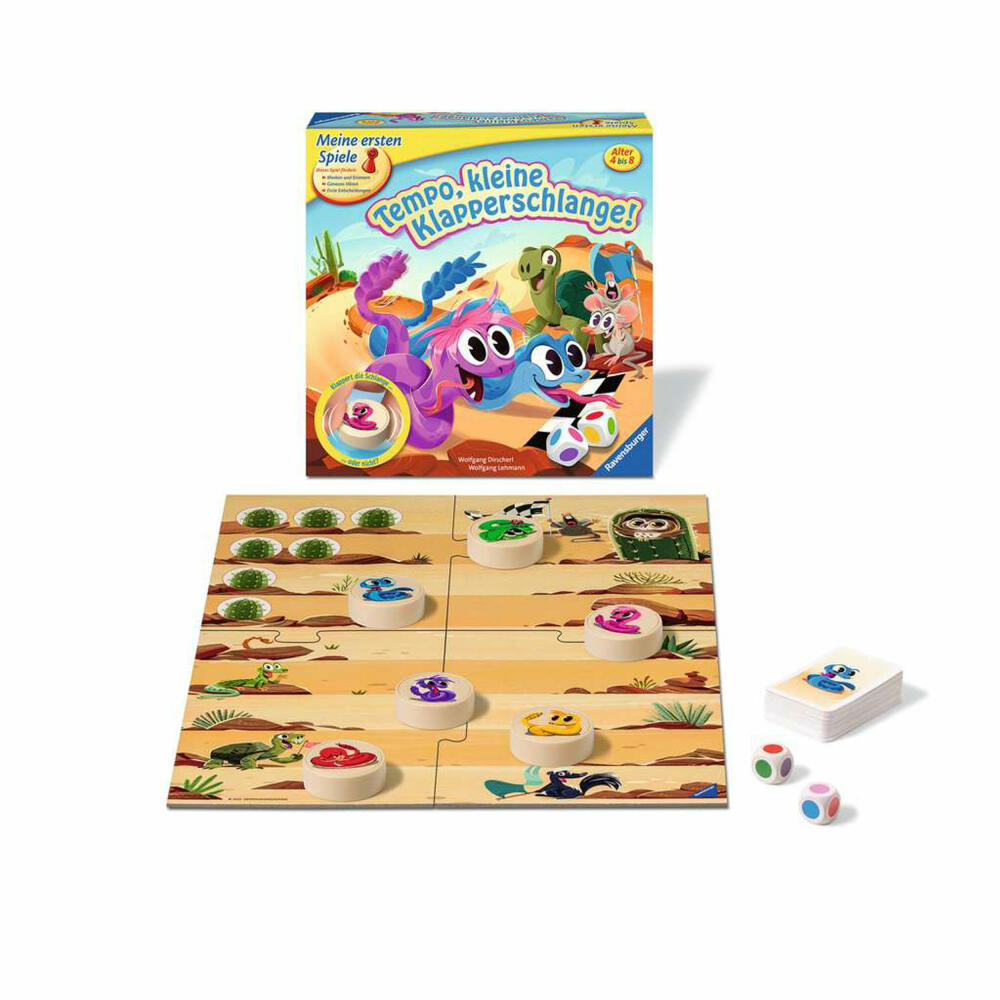 Ravensburger Tempo, little rattlesnake!, dice game, board game, children's game, children, 20950