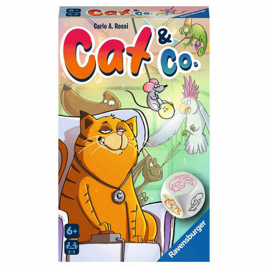 Ravensburger Cat &amp; Co., Bring-along game, memory game, board game, dice game, 20964