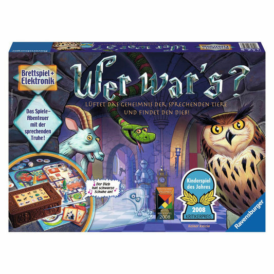 Ravensburger Who was it•, Electronic board game, Hybrid game, Children's game, Children's game, Guessing game, Logic game, Children's games, 21854 7