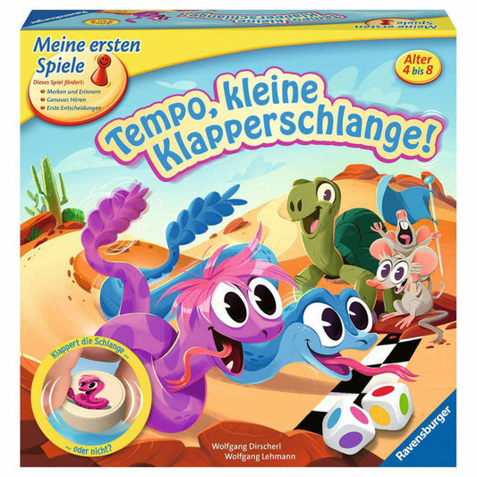 Ravensburger Tempo, kleine Klapperschlange!, Würfelspiel, Brettspiel, Kinderspiel, Kinder, 20950