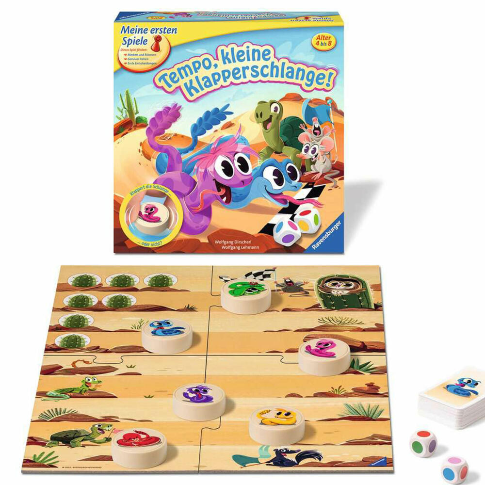 Ravensburger Tempo, little rattlesnake!, dice game, board game, children's game, children, 20950