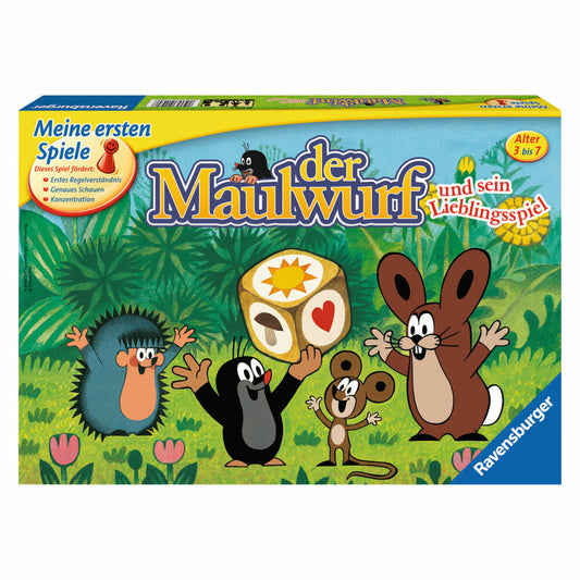 Ravensburger My First Games The Mole and His Favorite Game, Race Game, Dice Running Game, Dice Game, Board Game, Children's Game, Children's Game, 21570 6
