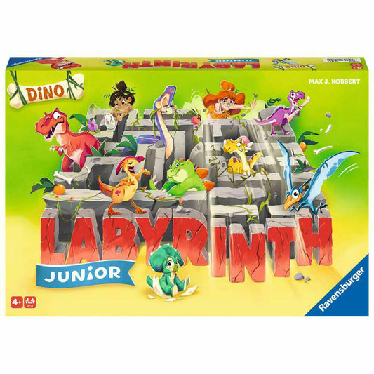 Ravensburger Dino Junior Labyrinth, Brettspiel, Familienspiel, Gesellschaftsspiel, Kinderspiel, 20980