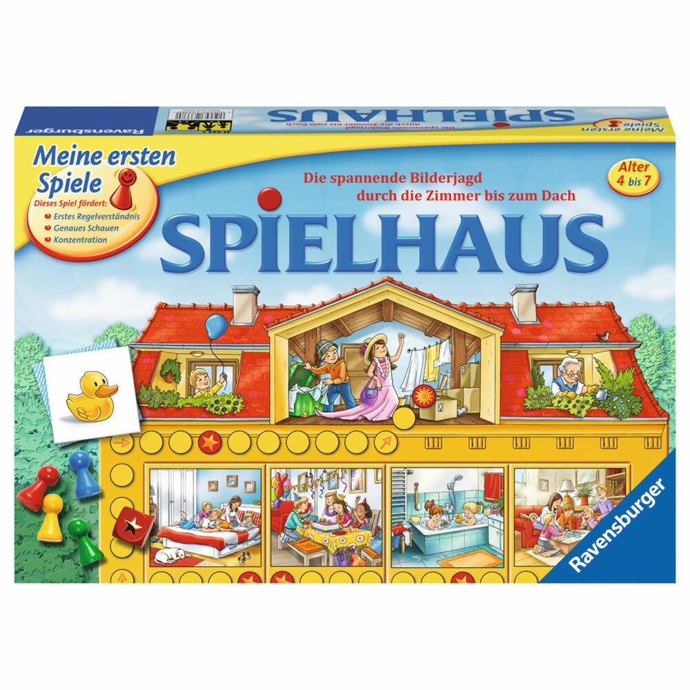 Ravensburger My First Games Playhouse, Race Game, Dice Running Game, Dice Game, Board Game, Children's Game, Children's Game, 21424 2
