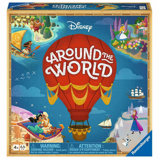 Ravensburger Disney Around the World, children's game, board game, family game, from 4 years, 22379