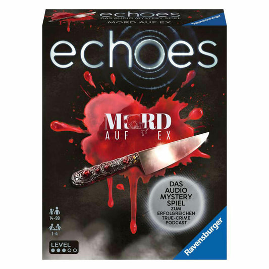Ravensburger echoes Murder on Ex, Cooperative Audio Mystery Game, Puzzle Game, Board Game, 20995