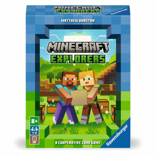 Ravensburger Minecraft Explorers, Kooperatives Kartenspiel, Kinderspiel, ab 8 Jahren, 21580