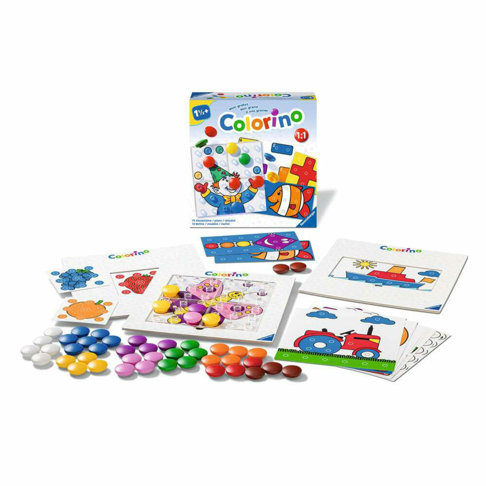 Ravensburger Mein großes Colorino, Steckspiel, Farben lernen, Farbzuordnungsspiel, Kinder, 20959