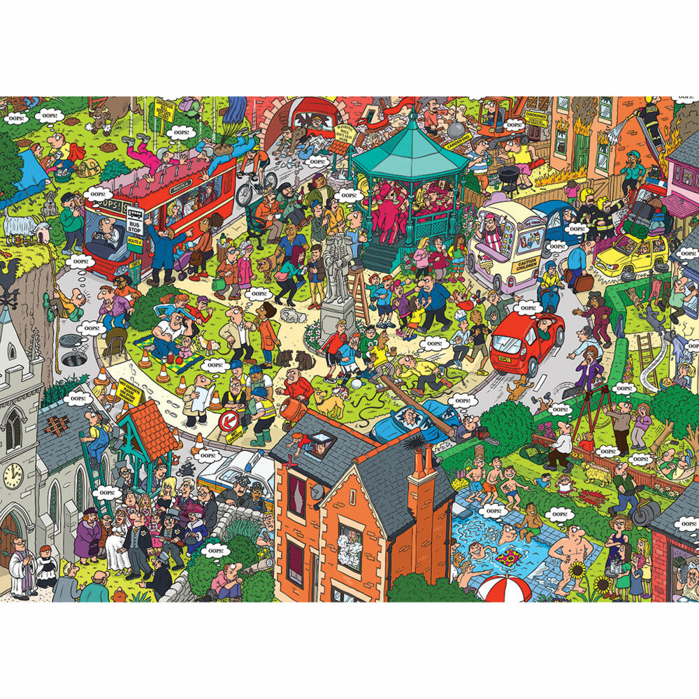 Eurographics Puzzle Was könnte denn da schief laufen von Martin Berry, 500 Teile, 68 x 48 cm, 6500-5460