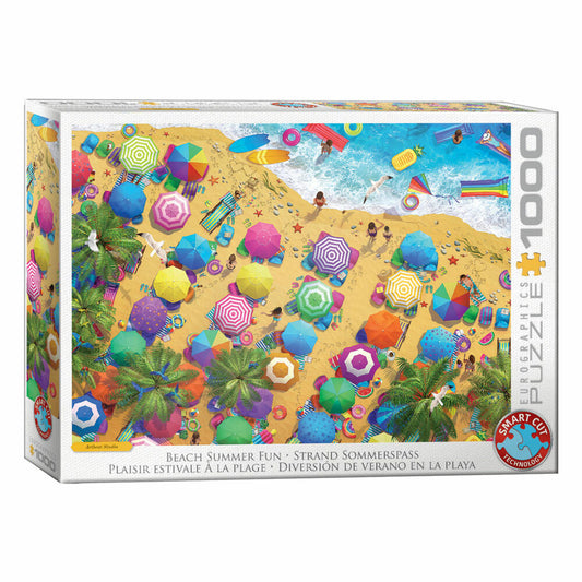 Eurographics Puzzle Strand Sommer Spaß, Smart Cut, 1000 Teile, 68 x 48 cm, 6000-5871