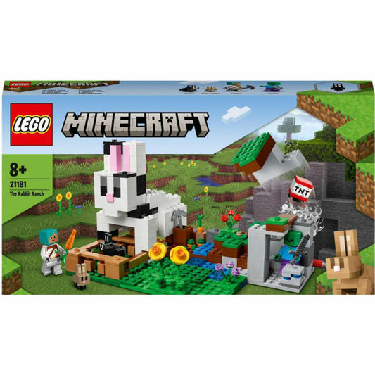 LEGO Minecraft Die Kaninchenranch, 340-tlg., Bauset, Konstruktionsset, Bausteine, Spielzeug, ab 8 Jahre, 21181