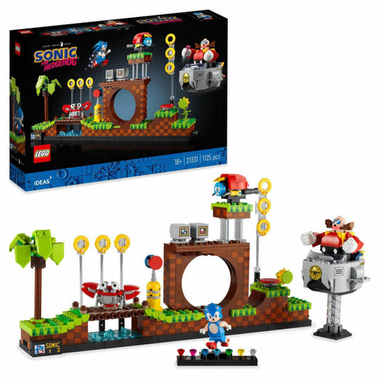 LEGO IDEAS Sonic the Hedgehog Green Hill Zone, 1125 pcs, building set, construction set, building blocks, ages 18 and up, 21331