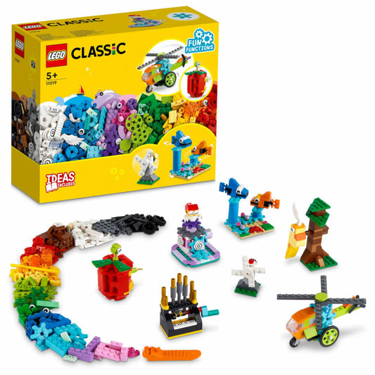LEGO Classic Bausteine und Funktionen, 500-tlg., Bauset, Konstruktionsset, Bausteine, Spielzeug, ab 5 Jahre, 11019