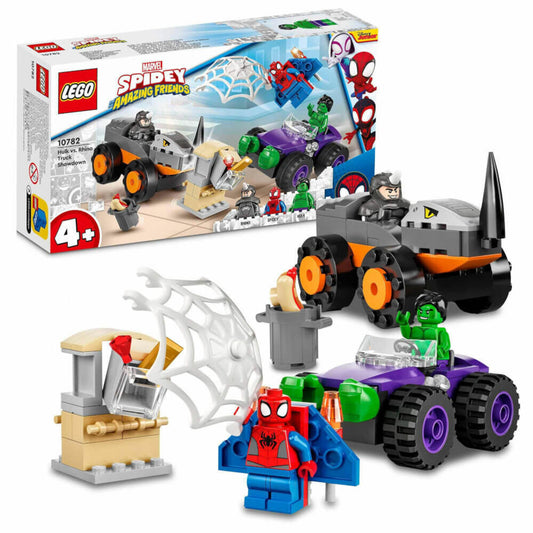 LEGO Spiderman Hulks und Rhinos Truck-Duell, 110-tlg., Bauset, Konstruktionsset, Bausteine, Spielzeug, ab 4 Jahre, 10782