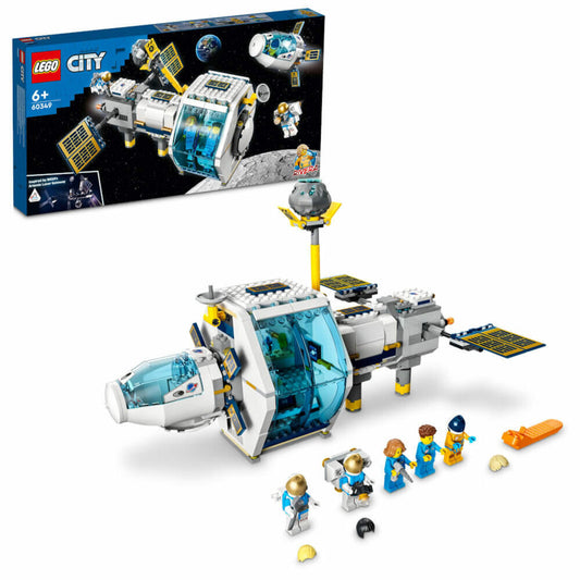LEGO City Mond-Raumstation, 500-tlg., Bauset, Konstruktionsset, Bausteine, Spielzeug, ab 6 Jahre, 60349