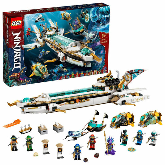 LEGO Ninjago Wassersegler, 1159-tlg., Bauset, Konstruktionsset, Bausteine, Spielzeug, ab 9 Jahre, 71756