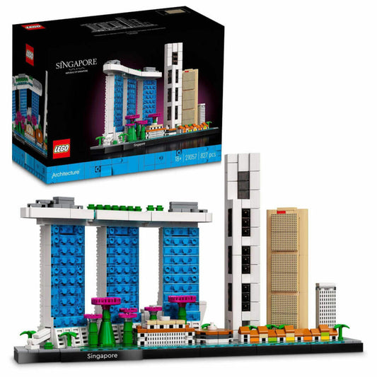 LEGO Architecture Singapore, 827 pcs, building set, construction set, building blocks, ages 18 and up, 21057