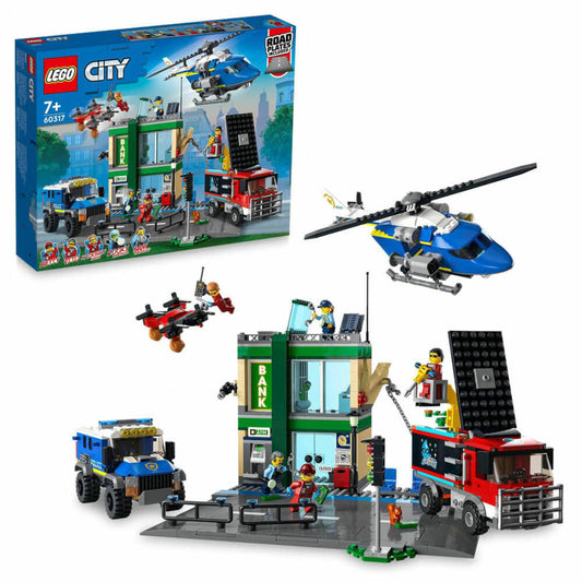 LEGO City Banküberfall mit Verfolgungsjagd, 95-tlg., Bauset, Konstruktionsset, Bausteine, Spielzeug, ab 7 Jahre, 60317