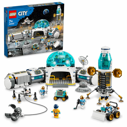 LEGO City Mond-Forschungsbasis, 786-tlg., Bauset, Konstruktionsset, Bausteine, Spielzeug, ab 7 Jahre, 60350