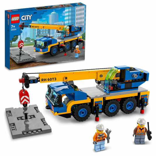LEGO City Geländekran, 340-tlg., Bauset, Konstruktionsset, Bausteine, Spielzeug, ab 7 Jahre, 60324