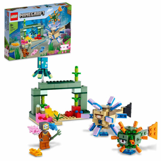 LEGO Minecraft Das Wächterduell, 255-tlg., Bauset, Konstruktionsset, Bausteine, Spielzeug, ab 8 Jahre, 21180