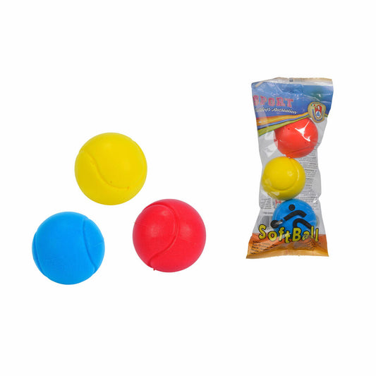 Androni soft balls, set of 3, softball, ball, replacement ball, softball tennis, tennis, toy, 107354316