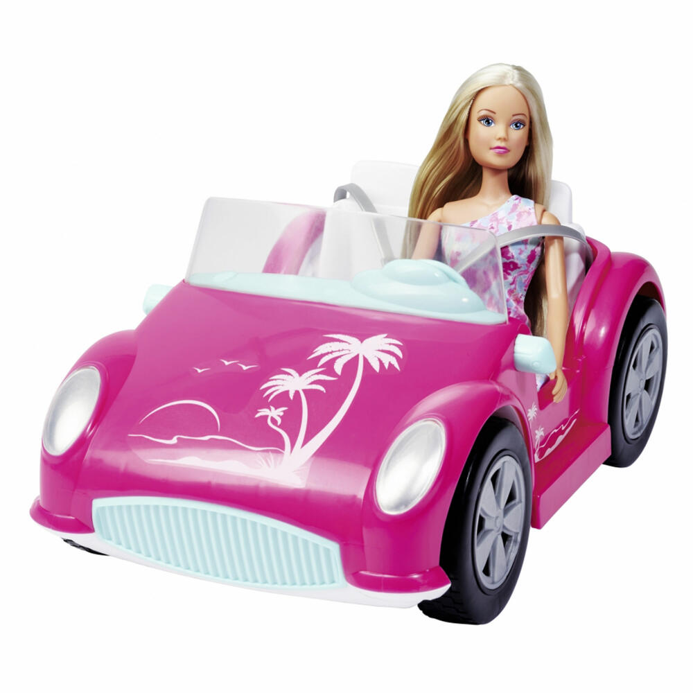 Simba Steffi LOVE Beach Car, Puppe, Modepuppe, Ankleidepuppe, Auto, Cabriolet, 105733658