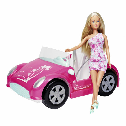 Simba Steffi LOVE Beach Car, Puppe, Modepuppe, Ankleidepuppe, Auto, Cabriolet, 105733658