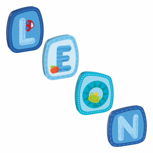 HABA wooden letters, name Leon, letters, door sign, wall, decoration, children's room, child, baby