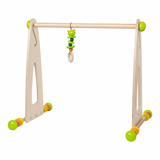 HABA Spieltrainer Farbenspaß, Babyausstattung, Gestell für Spieldecke, Hängefigur, 7302