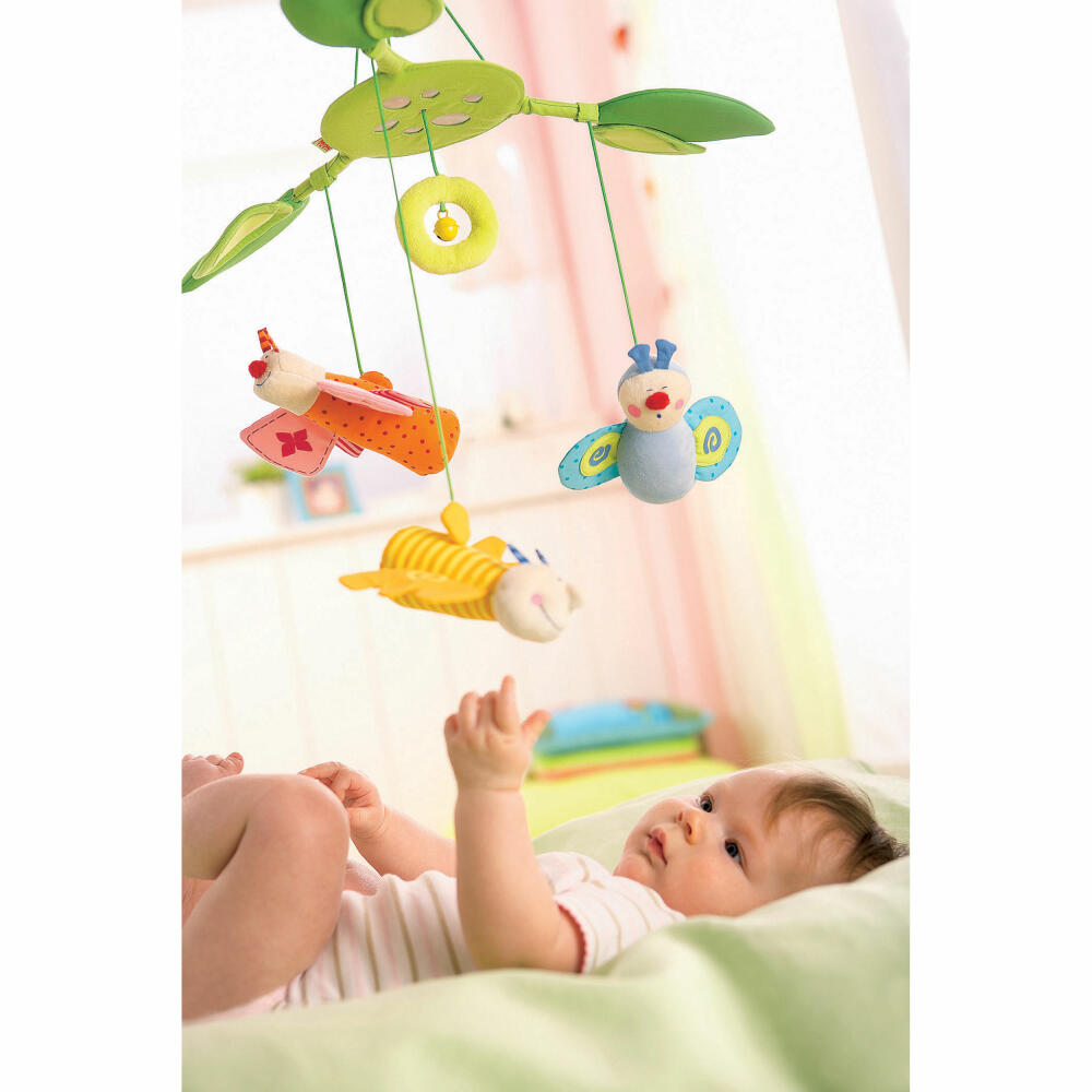 HABA Mobile Flower Butterfly, Sleep Aid, Cuddly Toy, Butterfly Mobile, 3735