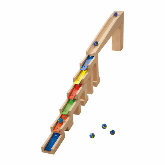 HABA Kugelbahn Ergänzungsset Melodiebausteine, 22-tlg., Murmelbahn, Erweiterung, 1003399001