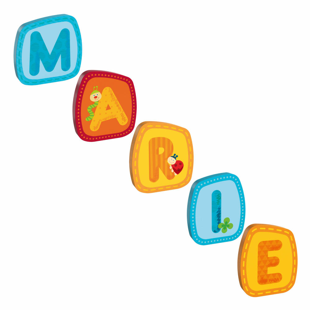 HABA wooden letters, name Marie, letters, door sign, wall, decoration, children's room, child, baby