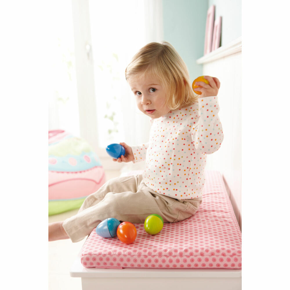 HABA Musikeier, 5-tlg., Musik Eier, Rassel, Kinder Instrumente, Musik, Spielzeug, 7733
