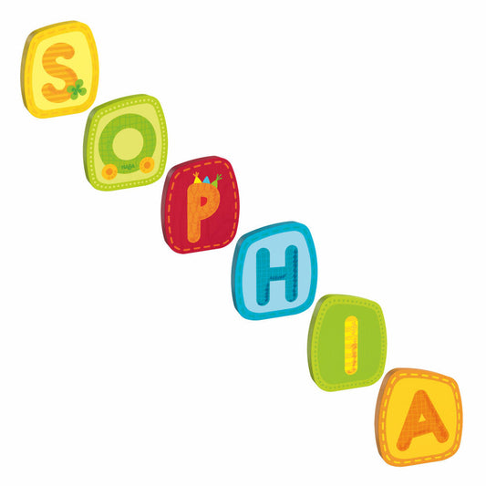 HABA wooden letters, name Sophia, letters, door sign, wall, decoration, children's room, child, baby