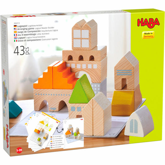 HABA Puzzle Game Logic Builder, Building Blocks, Children's Game, 3D Puzzle Game, Children, from 5 Years, 306313