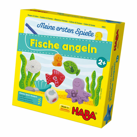 HABA Meine ersten Spiele Fische Angeln, Geschicklichkeitsspiel, Kinderspiel, Kinder Spiel, 4983