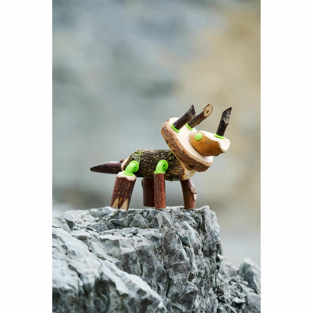 HABA Terra Kids Connectors Construction Set Dinosaur, Construction Kit, Construction Toy, Ages 8 and Up, 306309
