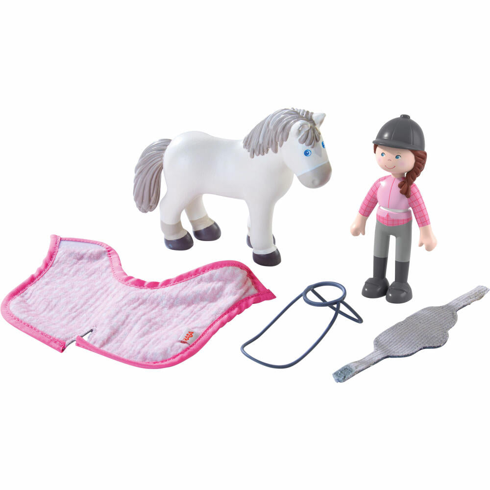HABA Little Friends - Reiterin Sanya und Pferd Saphira, Spielfiguren, Pferdewelt, 306168