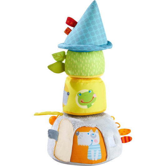 HABA Stacking Figure Animal High, Stacking Toy, Stacking Tower, Motor Skills Toy, Baby, 306452