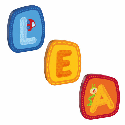 HABA wooden letters, name Lea, letters, door sign, wall, decoration, children's room, child, baby