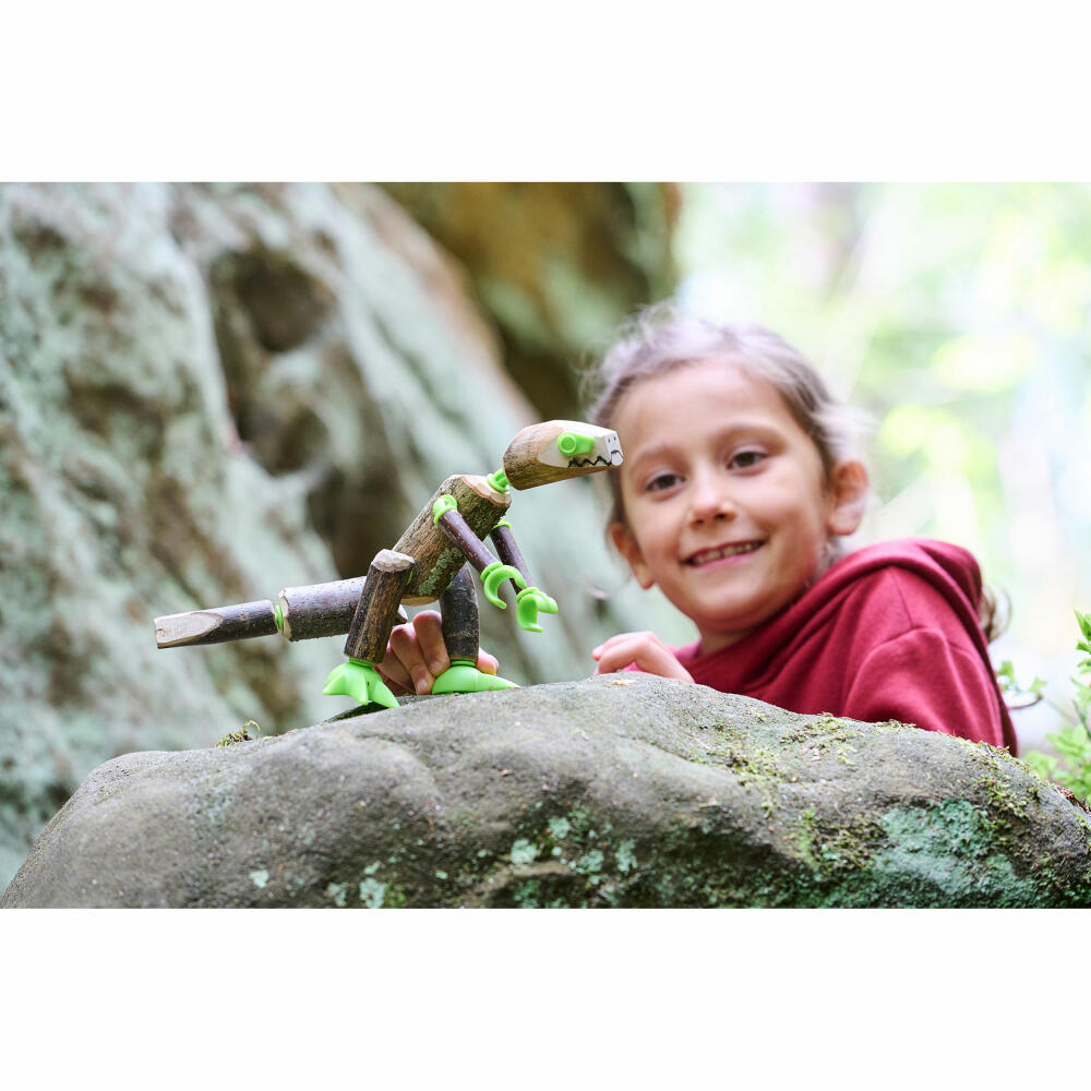 HABA Terra Kids Connectors Construction Set Dinosaur, Construction Kit, Construction Toy, Ages 8 and Up, 306309