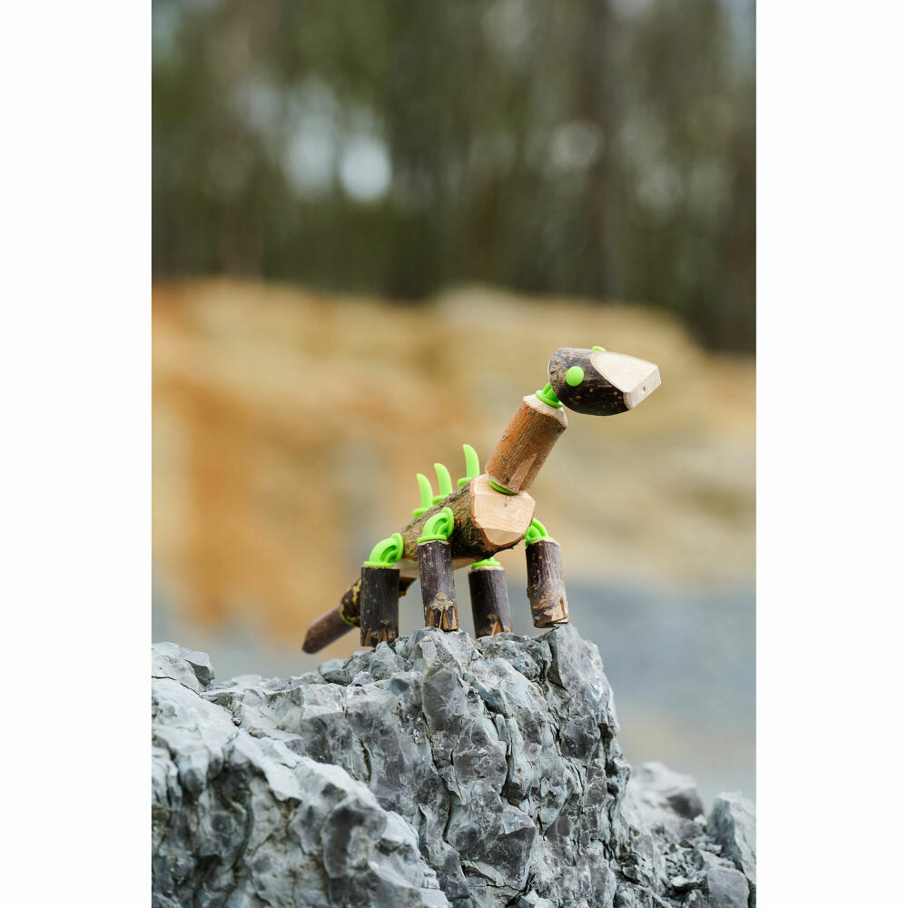 HABA Terra Kids Connectors Construction Set Dinosaur, Construction Kit, Construction Toy, Ages 8 and Up, 306309